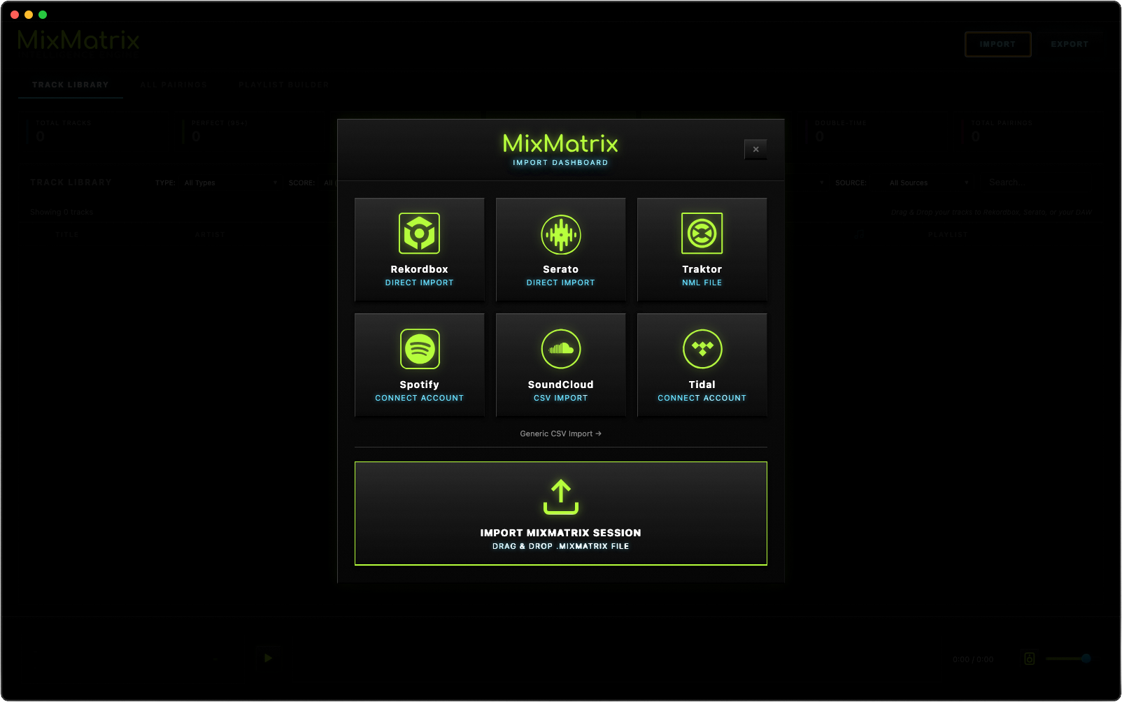 Import Dashboard